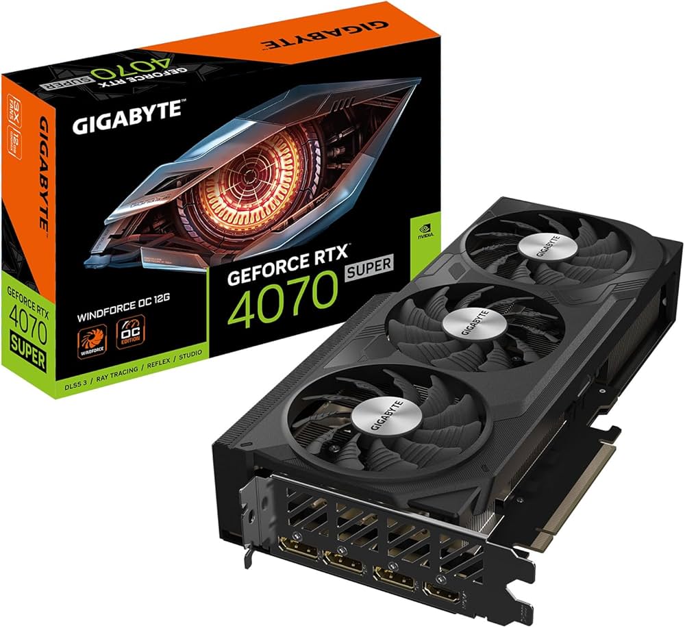 GPU RTX 4070 SUPER 12GB GIGABYTE WINDFORCE OC